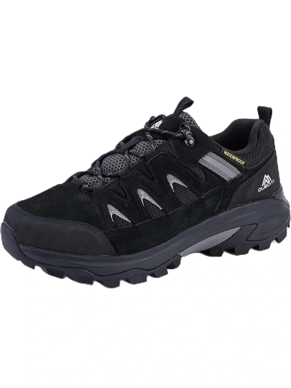 Quechua Men's Black Waterproof Trail Sneakers NEW IN BOX